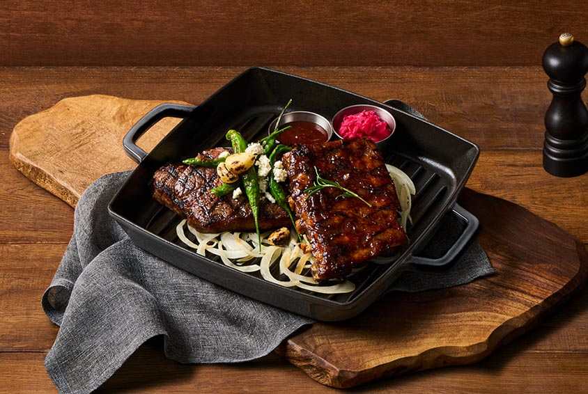 Grilled Steak ＆ Rib Combo